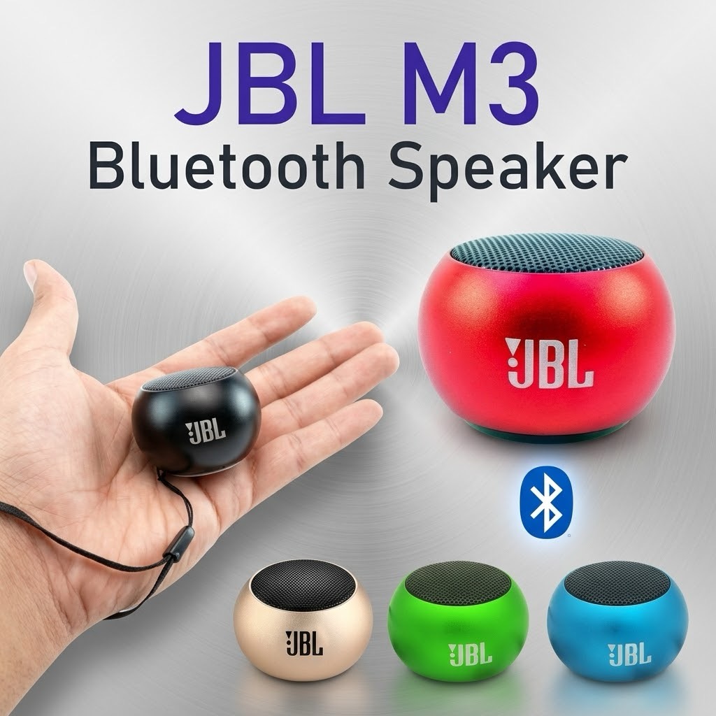 JBL M3 Mini Portable Bluetooth Speaker (Premium Sound Quality)